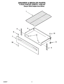 04 - Drawer & Broiler Parts parts for Whirlpool Range RF369LXPQ1 from AppliancePartsPros.com