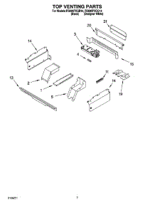 05 - Top Venting Parts parts for Whirlpool Range RS696PXGQ14 from AppliancePartsPros.com