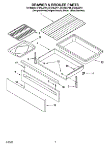 05 - Drawer & Broiler Parts parts for Whirlpool Range SF378LEPT1 from AppliancePartsPros.com