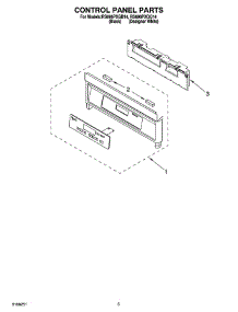 03 - Control Panel Parts parts for Whirlpool Range RS696PXGB14 from AppliancePartsPros.com