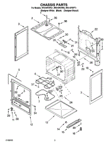 03 - Chassis Parts parts for Whirlpool Range RF315PXPB1 from AppliancePartsPros.com