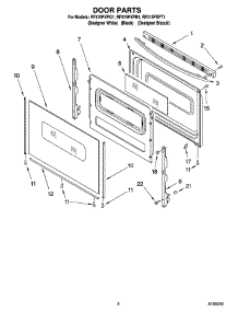 05 - Door Parts, Optional Parts parts for Whirlpool Range RF315PXPB1 from AppliancePartsPros.com