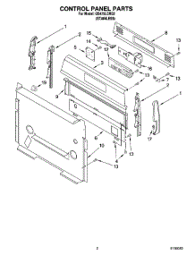 02 - Control Panel Parts parts for Whirlpool Range GS475LEMS2 from AppliancePartsPros.com