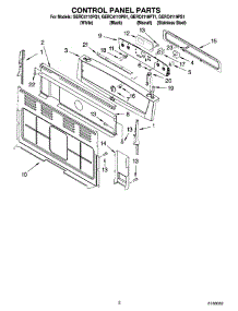 02 - Control Panel Parts parts for Whirlpool Range GERC4110PS1 from AppliancePartsPros.com