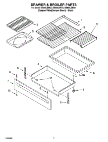 05 - Drawer & Broiler Parts parts for Whirlpool Range GS440LEMT3 from AppliancePartsPros.com