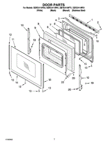 05 - Door Parts, Optional Parts parts for Whirlpool Range GERC4110PQ1 from AppliancePartsPros.com