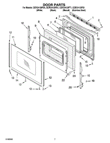 05 - Door Parts, Optional Parts (Not Included) parts for Whirlpool Range GERC4120PS1 from AppliancePartsPros.com