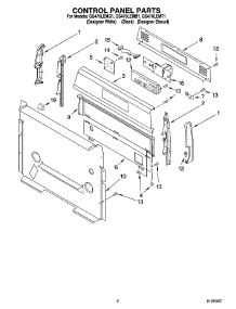 02 - Control Panel Parts parts for Whirlpool Range GS470LEMT2 from AppliancePartsPros.com