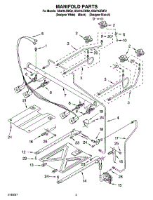 03 - Manifold Parts parts for Whirlpool Range GS470LEMT2 from AppliancePartsPros.com