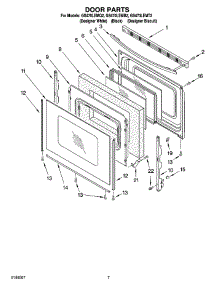 05 - Door Parts parts for Whirlpool Range GS470LEMT2 from AppliancePartsPros.com