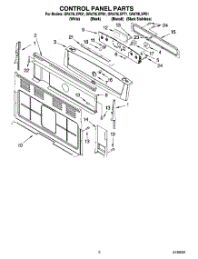 02 - Control Panel Parts parts for Whirlpool Range GR478LXPS1 from AppliancePartsPros.com