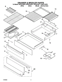 04 - Drawer & Broiler Parts parts for Whirlpool Range GERC4120PB1 from AppliancePartsPros.com