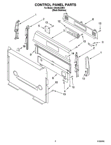 02 - Control Panel Parts parts for Whirlpool Range GS445LEMS3 from AppliancePartsPros.com