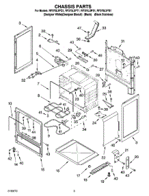 03 - Chassis Parts parts for Whirlpool Range RF370LXPS1 from AppliancePartsPros.com