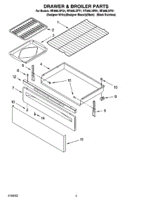 04 - Drawer & Broiler Parts parts for Whirlpool Range RF368LXPT1 from AppliancePartsPros.com