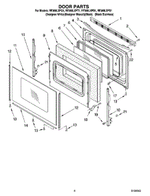 05 - Door Parts, Optional Parts parts for Whirlpool Range RF368LXPT1 from AppliancePartsPros.com