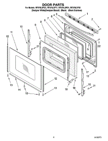05 - Door Parts, Optional Parts parts for Whirlpool Range RF370LXPB1 from AppliancePartsPros.com