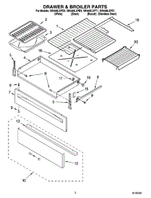 02 - Drawer & Broiler Parts parts for Whirlpool Range GR448LXPQ1 from AppliancePartsPros.com