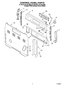 02 - Control Panel Parts parts for Whirlpool Range RF196LXMQ2 from AppliancePartsPros.com