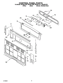 04 - Control Panel Parts parts for Whirlpool Range GR448LXPT1 from AppliancePartsPros.com