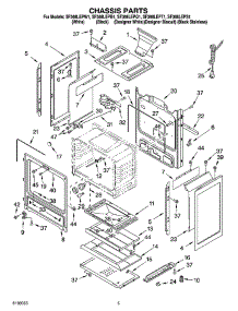 04 - Chassis Parts parts for Whirlpool Range SF368LEPS1 from AppliancePartsPros.com