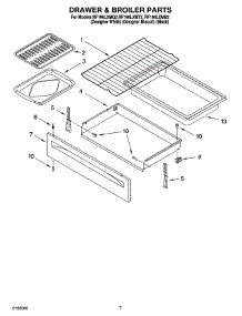05 - Drawer & Broiler Parts, Optional Parts parts for Whirlpool Range RF196LXMB2 from AppliancePartsPros.com