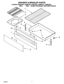 05 - Drawer & Broiler Parts parts for Whirlpool Range SF368LEPS1 from AppliancePartsPros.com