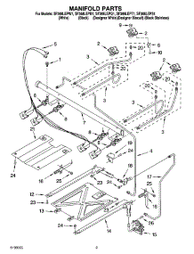 03 - Manifold Parts parts for Whirlpool Range SF368LEPT1 from AppliancePartsPros.com