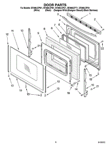 06 - Door Parts, Optional Parts parts for Whirlpool Range SF368LEPW1 from AppliancePartsPros.com