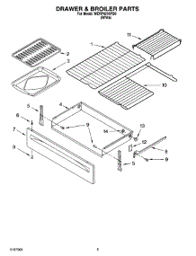 04 - Drawer & Broiler Parts parts for Whirlpool Range WERP4210PQ0 from AppliancePartsPros.com