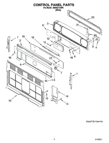 02 - Control Panel Parts parts for Whirlpool Range 880652124P0 from AppliancePartsPros.com