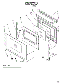 05 - Door Parts, Miscellaneous Parts parts for Whirlpool Range 880652124P0 from AppliancePartsPros.com