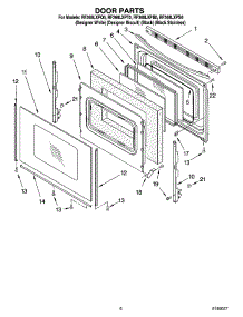 05 - Door Parts, Optional Parts parts for Whirlpool Range RF368LXPQ0 from AppliancePartsPros.com