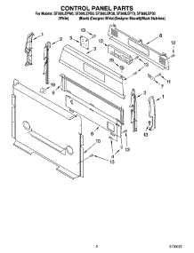02 - Control Panel Parts parts for Whirlpool Range SF368LEPQ0 from AppliancePartsPros.com