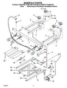 03 - Manifold Parts parts for Whirlpool Range SF368LEPS0 from AppliancePartsPros.com
