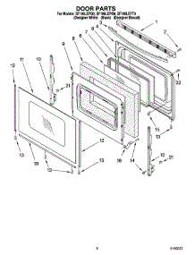 06 - Door Parts, Optional Parts parts for Whirlpool Range SF196LEPQ0 from AppliancePartsPros.com