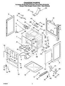 03 - Chassis Parts parts for Whirlpool Range RF370LXPT0 from AppliancePartsPros.com