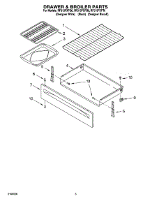 04 - Drawer & Broiler Parts parts for Whirlpool Range RF315PXPT0 from AppliancePartsPros.com