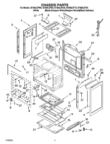 04 - Chassis Parts parts for Whirlpool Range SF368LEPB0 from AppliancePartsPros.com