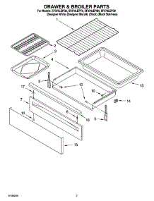 05 - Drawer & Broiler Parts parts for Whirlpool Range SF378LEPT0 from AppliancePartsPros.com