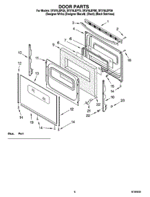 06 - Door Parts, Optional Parts parts for Whirlpool Range SF378LEPT0 from AppliancePartsPros.com