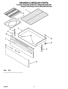 04 - Drawer & Broiler Parts parts for Whirlpool Range RF368LXPT0 from AppliancePartsPros.com