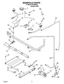 03 - Manifold Parts parts for Whirlpool Range SF315PEPQ2 from AppliancePartsPros.com