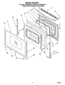 05 - Door Parts, Optional Parts parts for Whirlpool Range RF369LXPQ0 from AppliancePartsPros.com