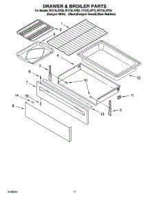 05 - Drawer & Broiler Parts, Optional Parts parts for Whirlpool Range RF378LXPT0 from AppliancePartsPros.com