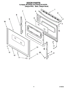 05 - Door Parts, Optional Parts parts for Whirlpool Range RF315PXPQ0 from AppliancePartsPros.com