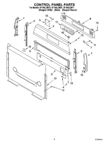 02 - Control Panel Parts parts for Whirlpool Range SF196LEMQ1 from AppliancePartsPros.com