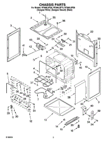03 - Chassis Parts parts for Whirlpool Range RF369LXPT0 from AppliancePartsPros.com