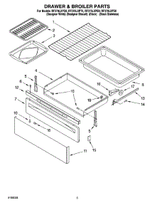 04 - Drawer & Broiler Parts parts for Whirlpool Range RF370LXPQ0 from AppliancePartsPros.com