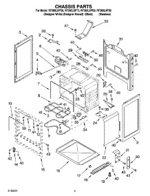03 - Chassis Parts parts for Whirlpool Range RF380LXPQ0 from AppliancePartsPros.com